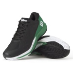 Wilson Tennisschuhe Rush Pro Ace Clay/Sandplatz (Stabilität, 2E/weit) 2025 schwarz/grün Herren